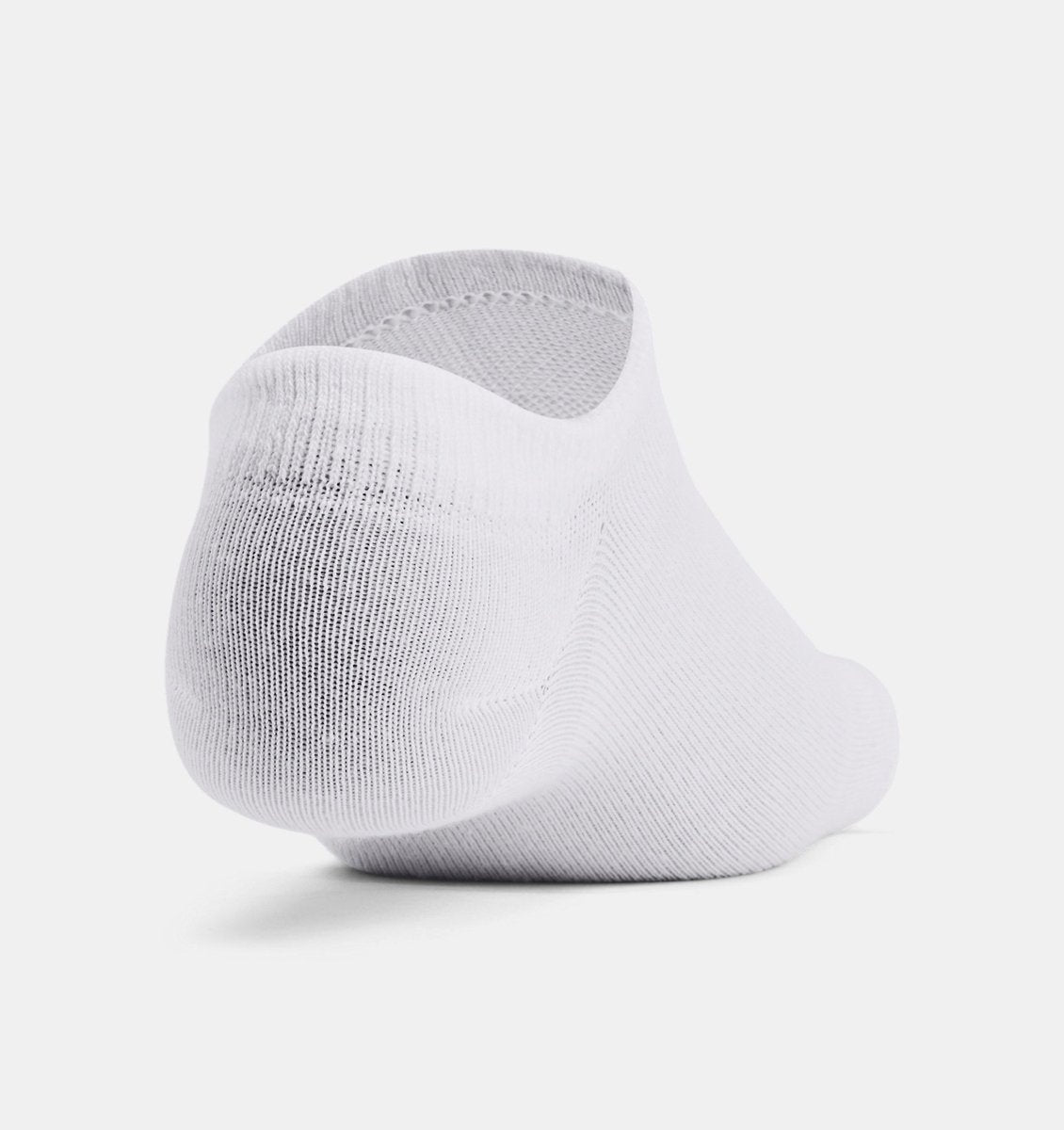 Under Armour ua essential no show 6pk unisex sportsokken - wit - grijs