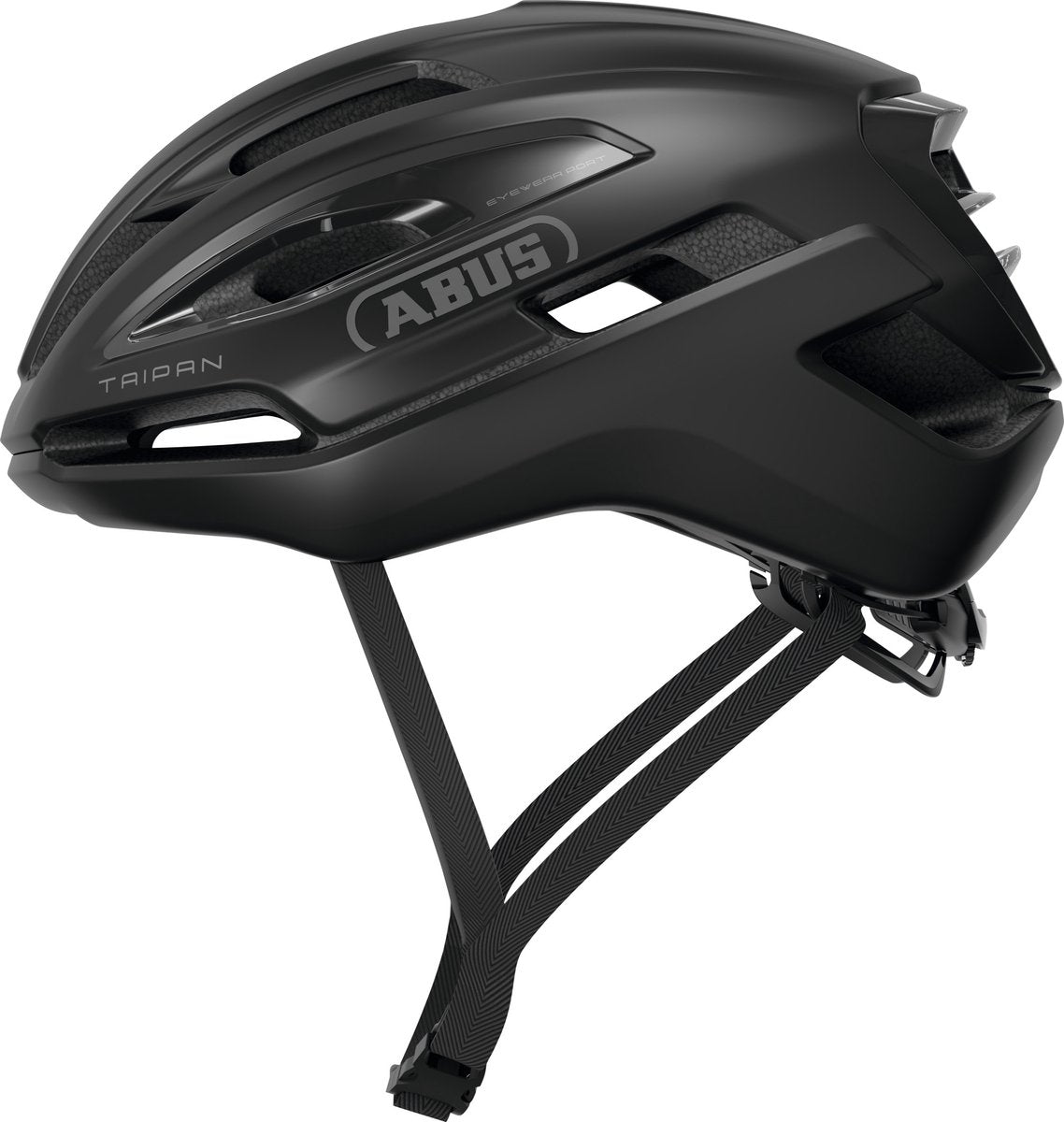 ABUS Fietshelm taipan velvet black l - 57-61 cm - zwart - geschikt voor gebruik op gravel bikes - 295 g