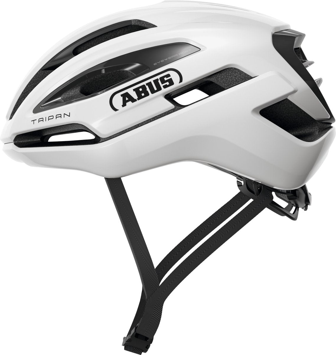 ABUS Fietshelm taipan shiny white s - 51-55 cm - wit - geschikt voor gebruik op gravel bikes - 255 g