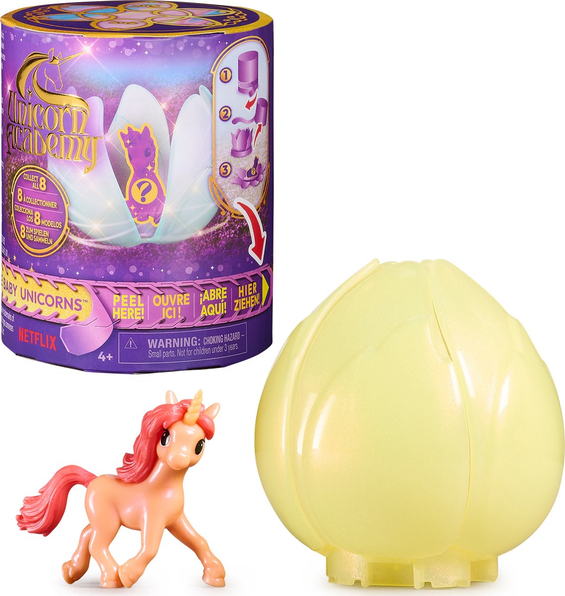Unicorn Academy - verrassing speelsetje met baby eenhoorn - verzameleenhoorn - stijlen kunnen variëren