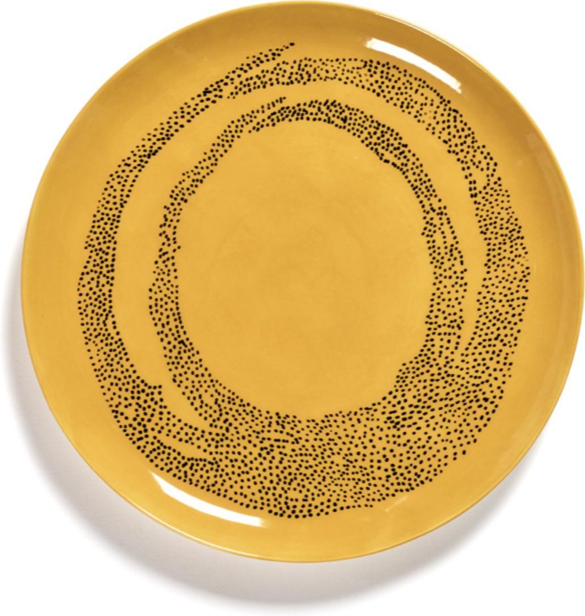 Serax - ottolenghi feast - bord l - geel zwart - 26 ø - 2 stuks