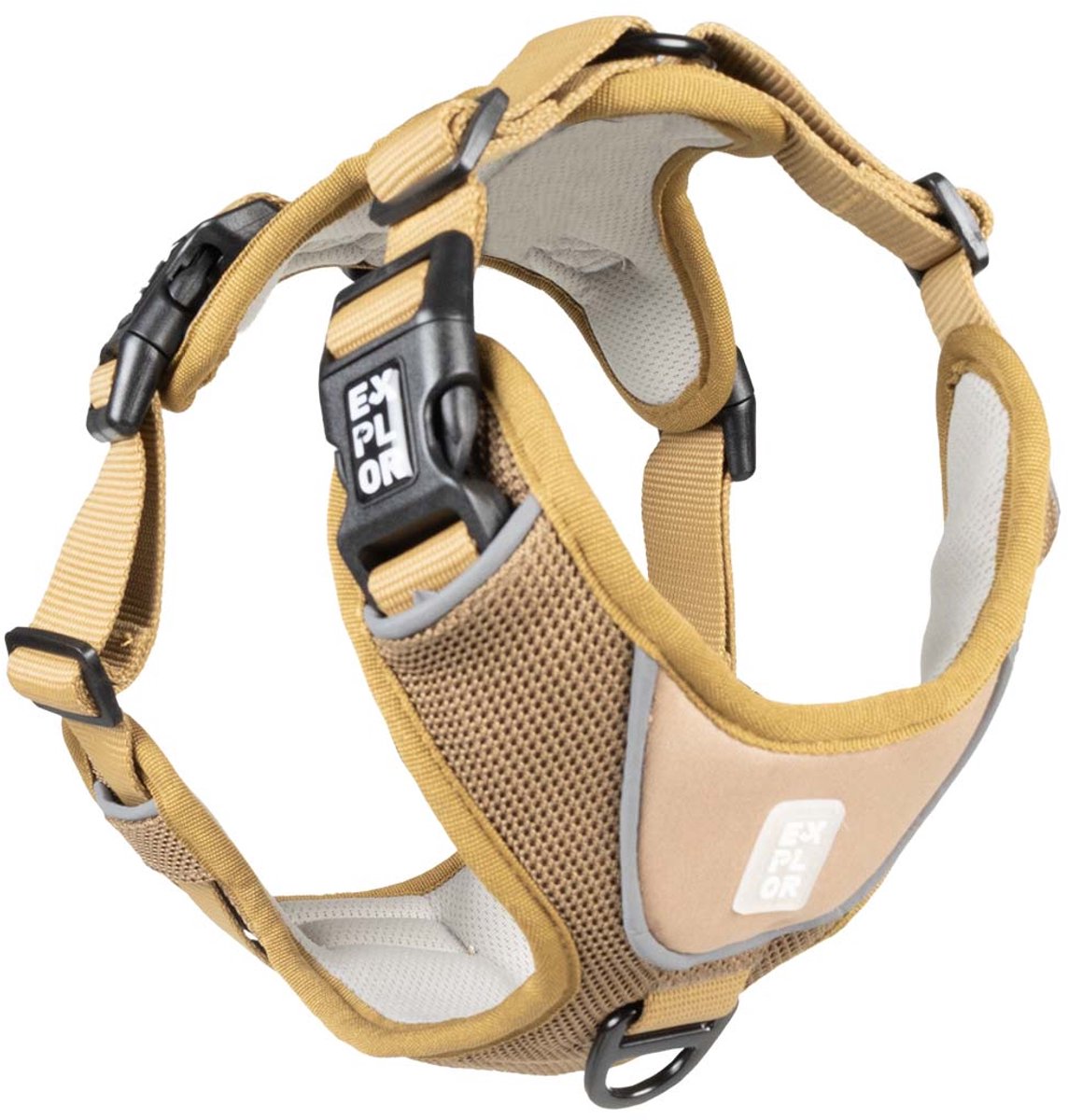 Explor Duvoplus ultimate fit harnas no-pull classic voor honden xl-52-66cm-71-104cm honey gold