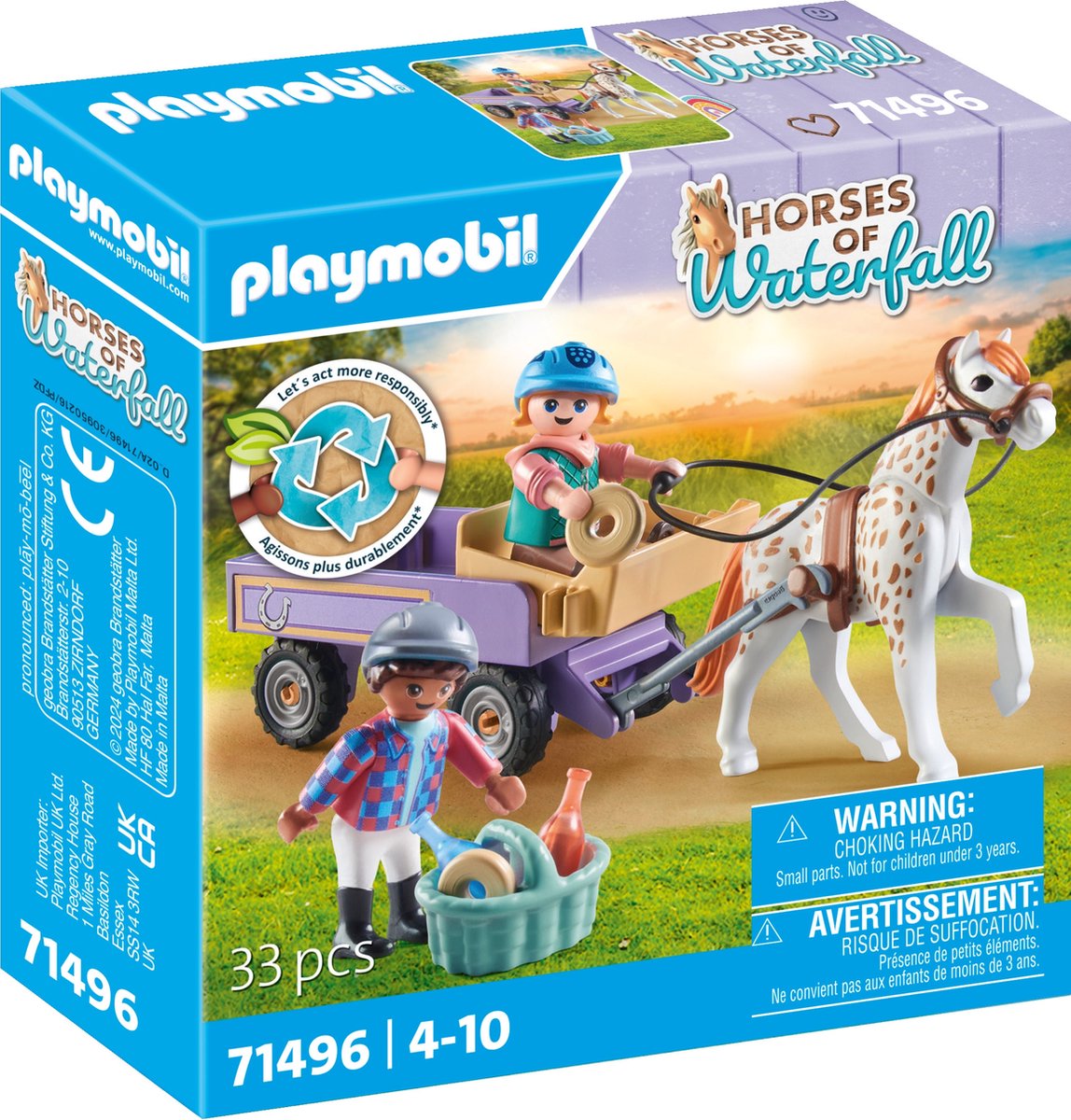 PLAYMOBIL horses of waterfall ponykoets - 71496