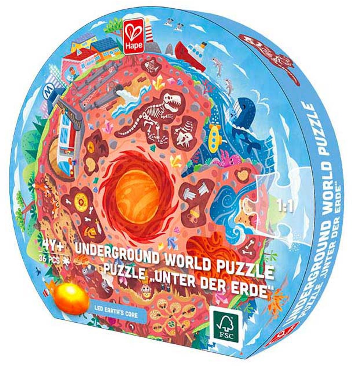Hape Ondergrondse wereld puzzel