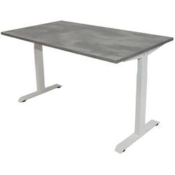 Bureau Euroseats Oxydegrijs, Wit 620-840x1400x800