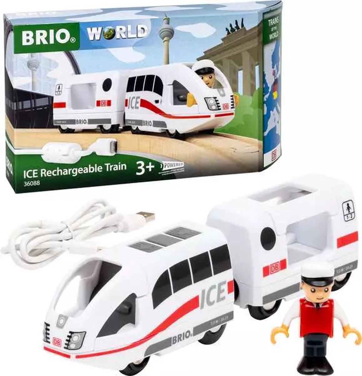 BRIO 63608800 hogesnelheidstrein ice (batterij)