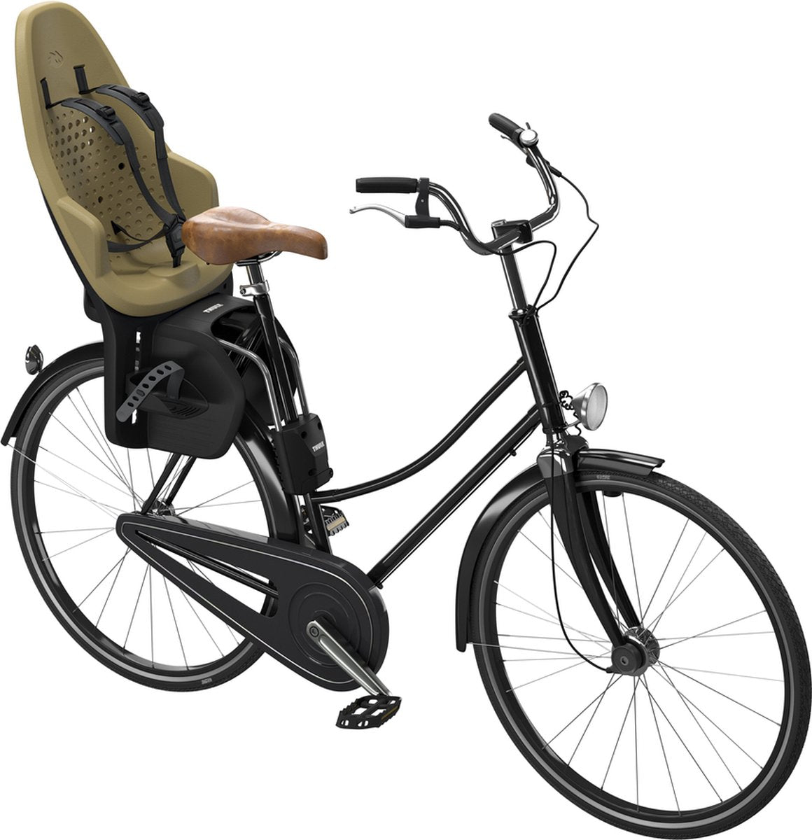 Merkloos Sans Marque Thule achterzitje yepp 2 maxi framebevestiging fennel tan