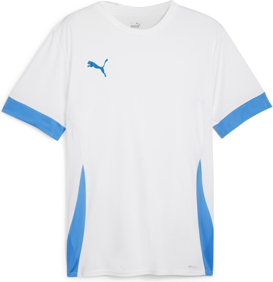 PUMA teamgoal matchday jersey heren sportshirt - white-electric blue lemonade