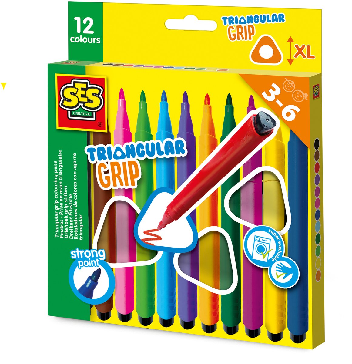 SES Creative Ses driehoek grip stiften