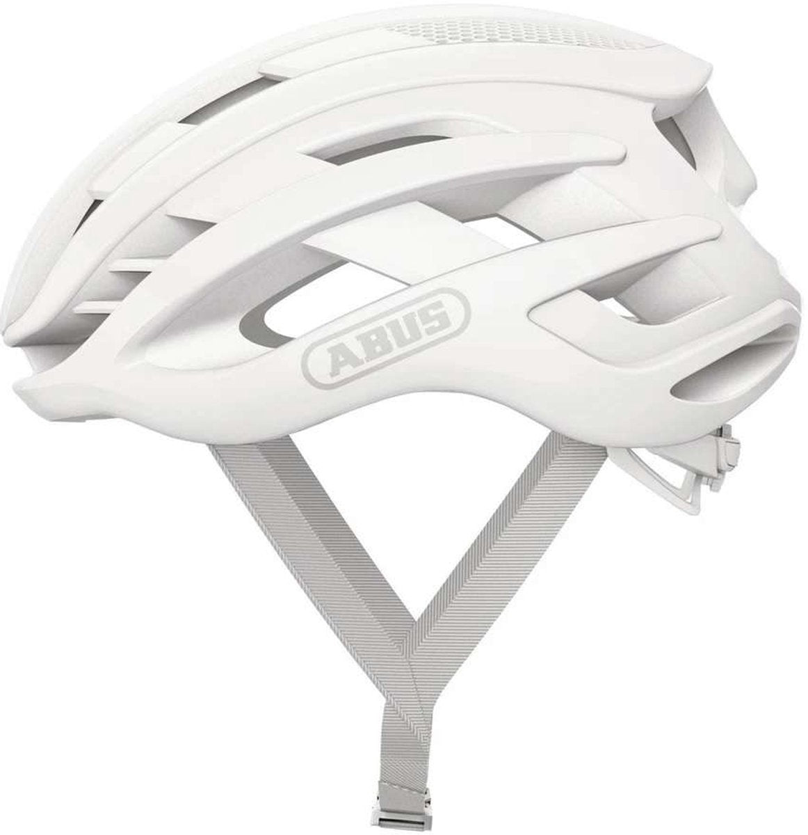 ABUS Fietshelm airbreaker pure white s - 51-55 cm - wit - geschikt voor gebruik op racefietsen - gravelbikes - 200 g