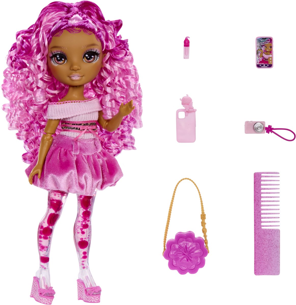 MGA Rainbow high sparkle shine modepop roze