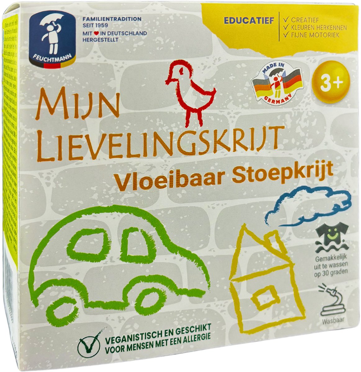 Feuchtmann Mijn lievelingskrijt - vloeibaar stoepkrijt, 4x100gr.