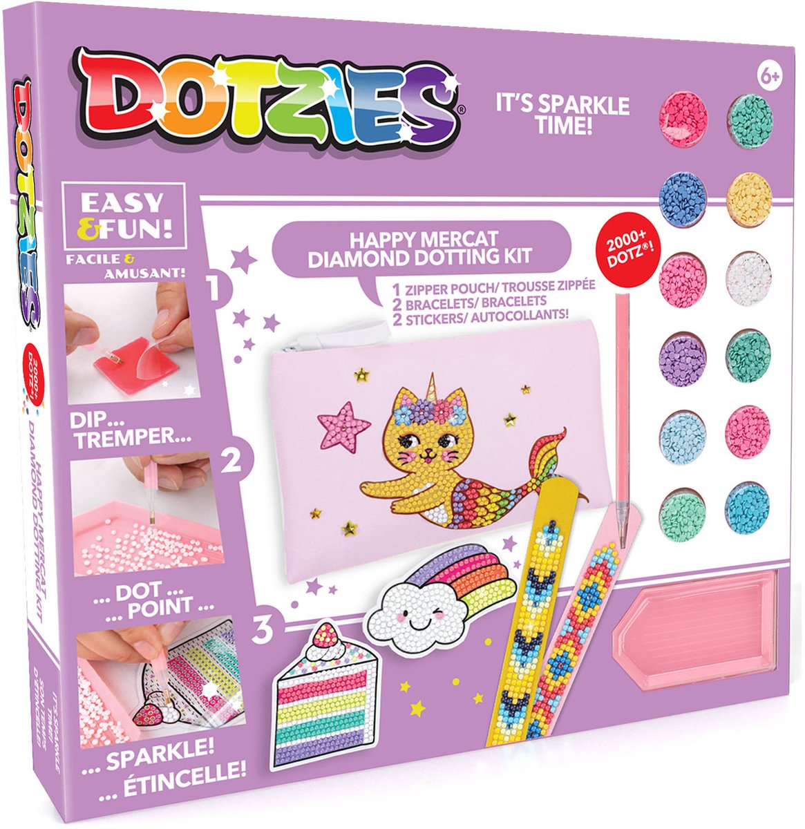 DIAMOND DOTZ® Diamond dotz creatieve knutselset - dotzies activity set mercat diamant.