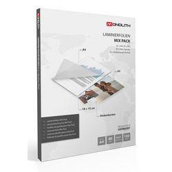 Lamineerhoezen Monolith 8991MIX100 A4 80 mic Transparant 100 Stuks