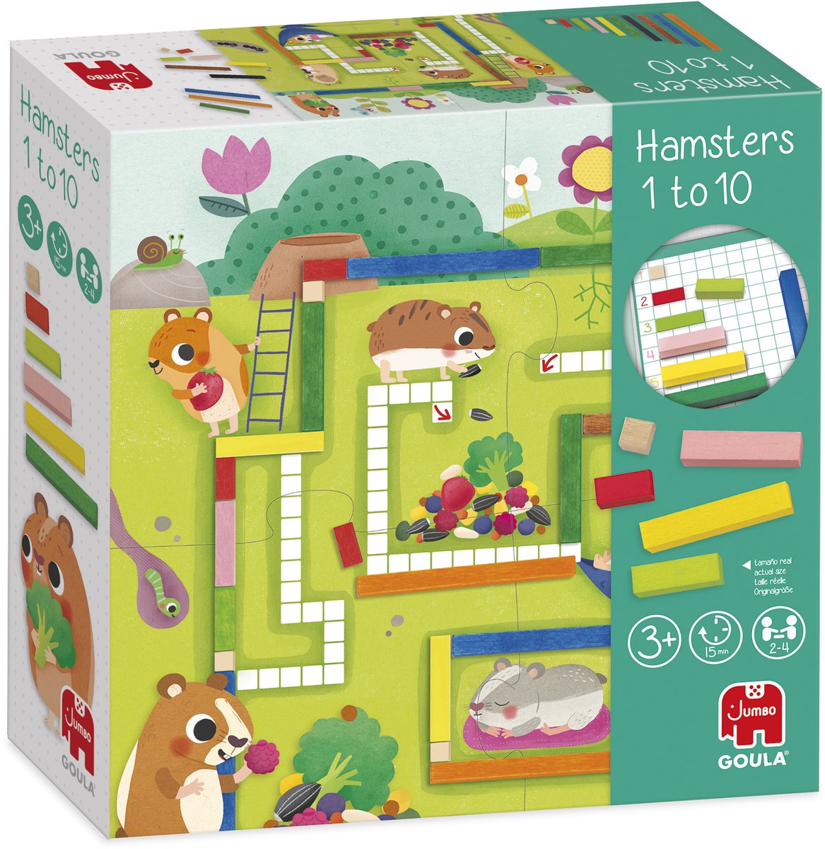 Goula Jumbo hamsters 1 tot 10 educatief rekenspel