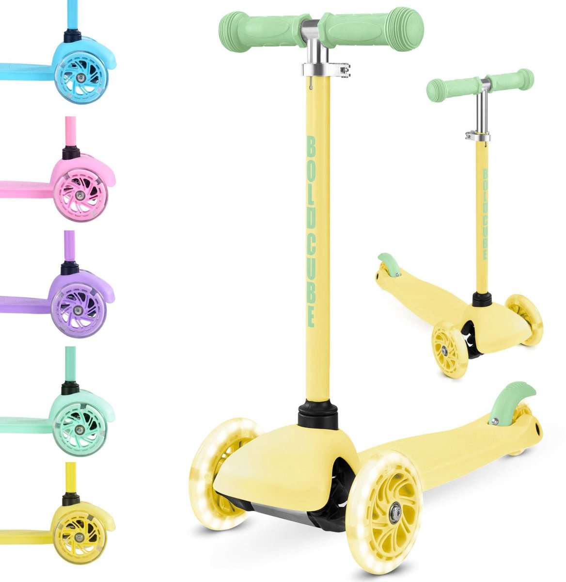 Volare Boldcube teeny driewielstep - geel