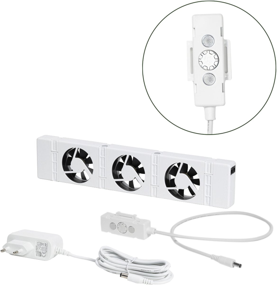 SpeedComfort radiator ventilator mono set geschikt voor standaard, smalle en enkelplaats radiatoren en convectoren