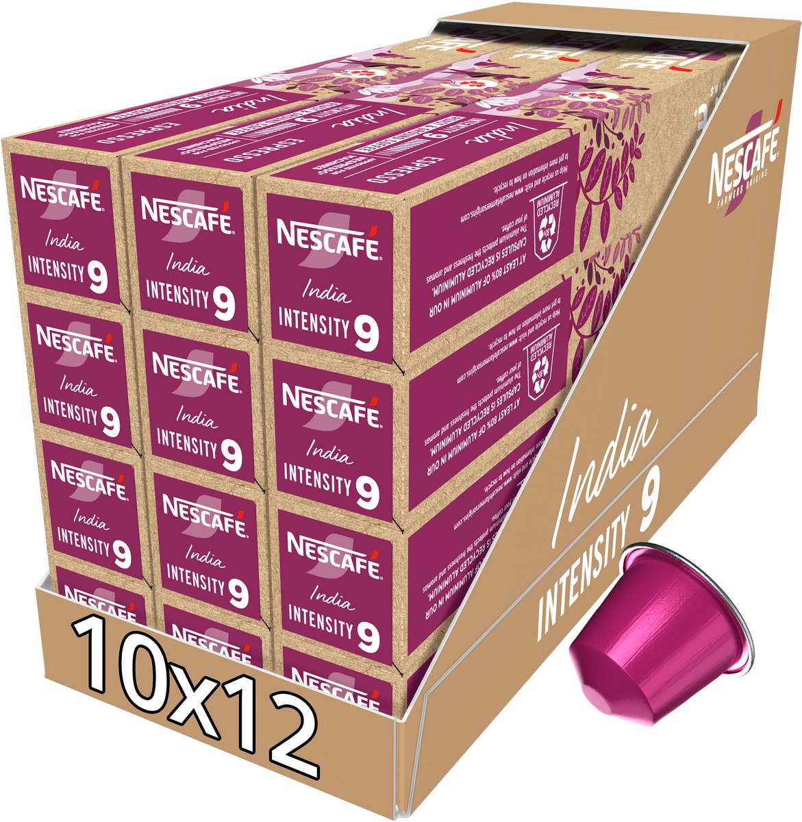 Nescafé Farmers Origins india capsules - 10 koffiecups x 12 doosjes
