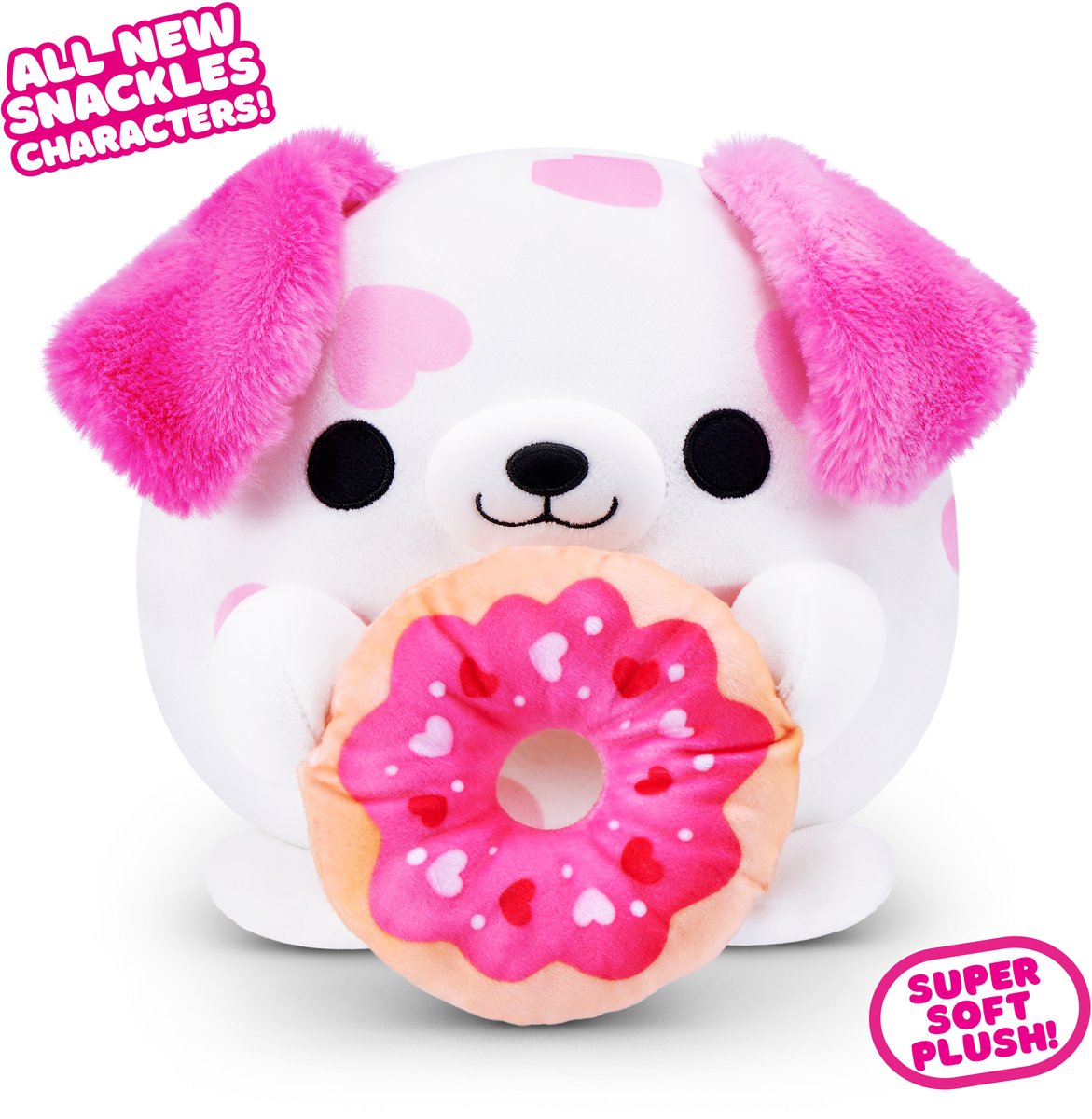 SNACKLES valentines edition 8-inch plush (dalmatian with donut)
