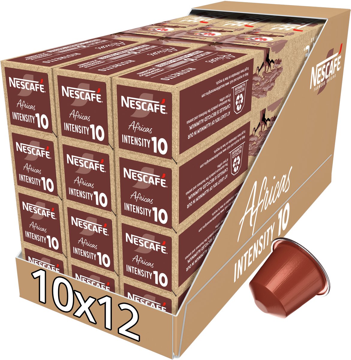 Nescafé Farmers Origins africas capsules - 10 koffiecups x 12 doosjes