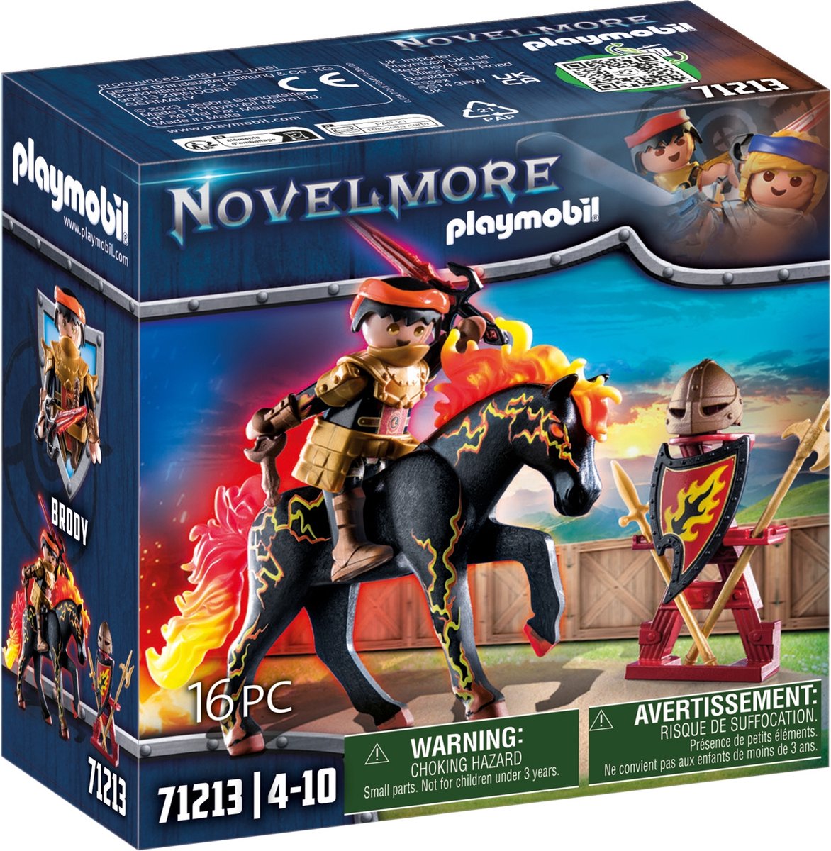 PLAYMOBIL burnham raiders - vuurridder - 71213