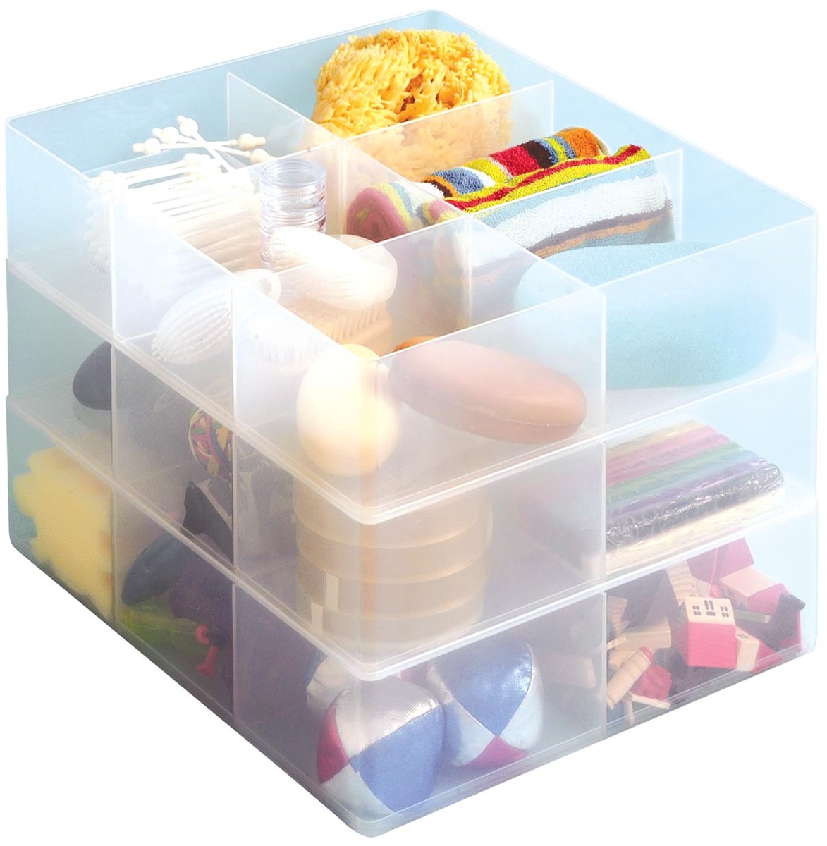 Really Useful Box | office divider met 6 vakjes | transparant