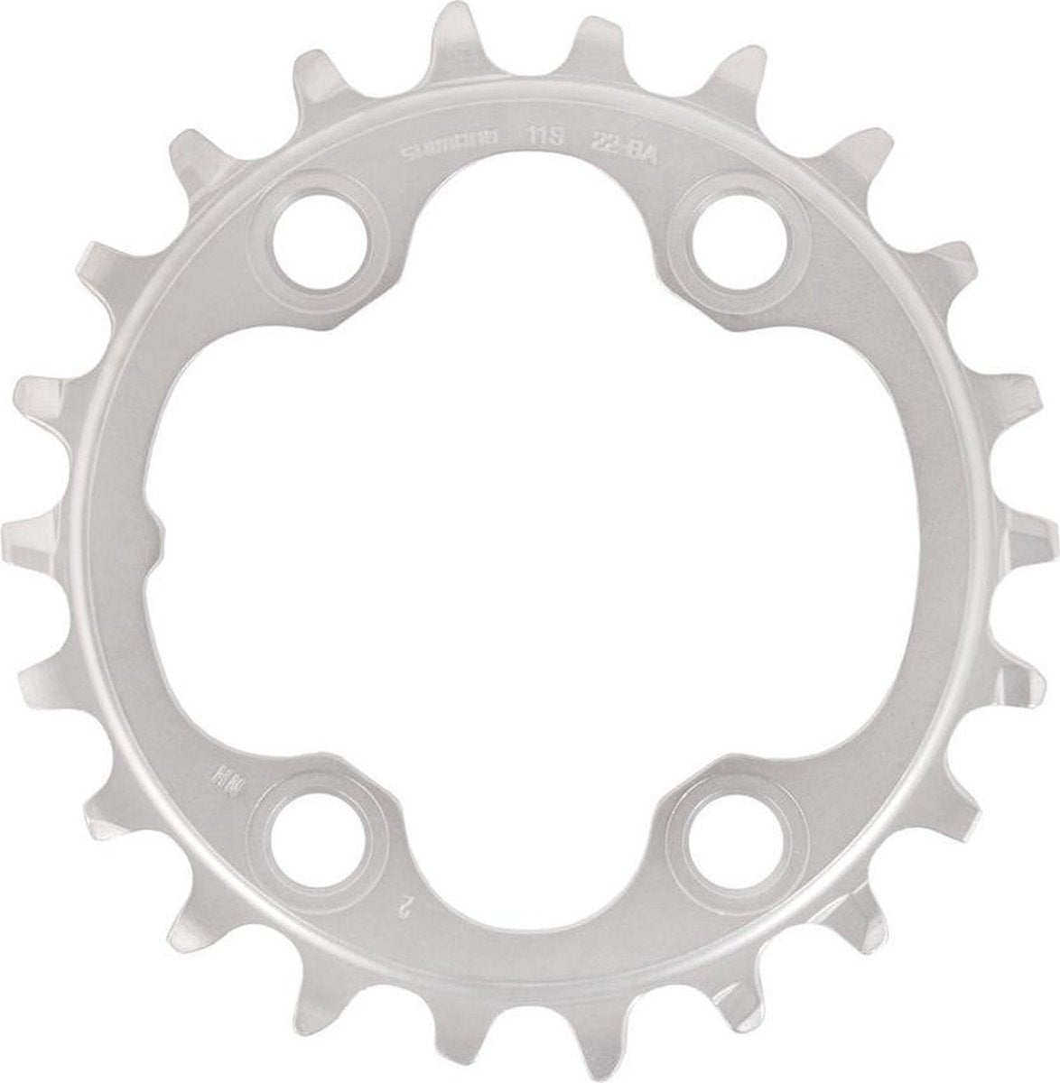Shimano kettingblad xt fc-m8000 22t-ba 11s 94 mm zilver
