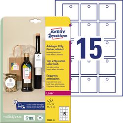 Hanglabels AVERY ZWECKFORM T2003-10 Karton Wit