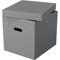 Esselte Opbergdoos 628289 cube large 36 l grijs