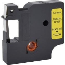 Labeltape RL-D-40918P ABS Zwart