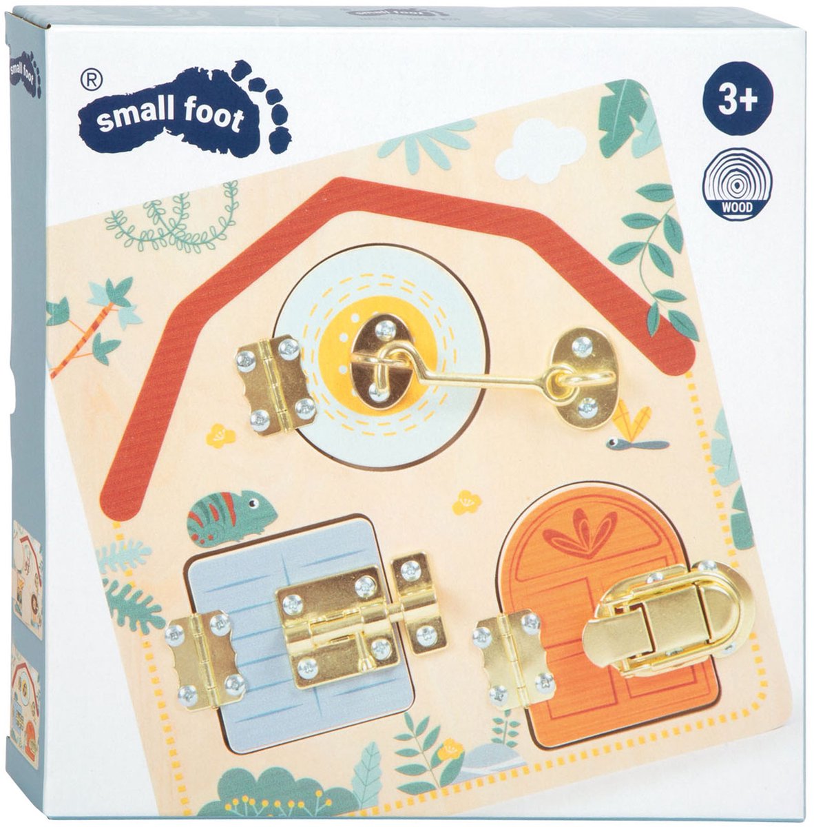 Small Foot - sloten en grendels motorische activiteitenbord safari