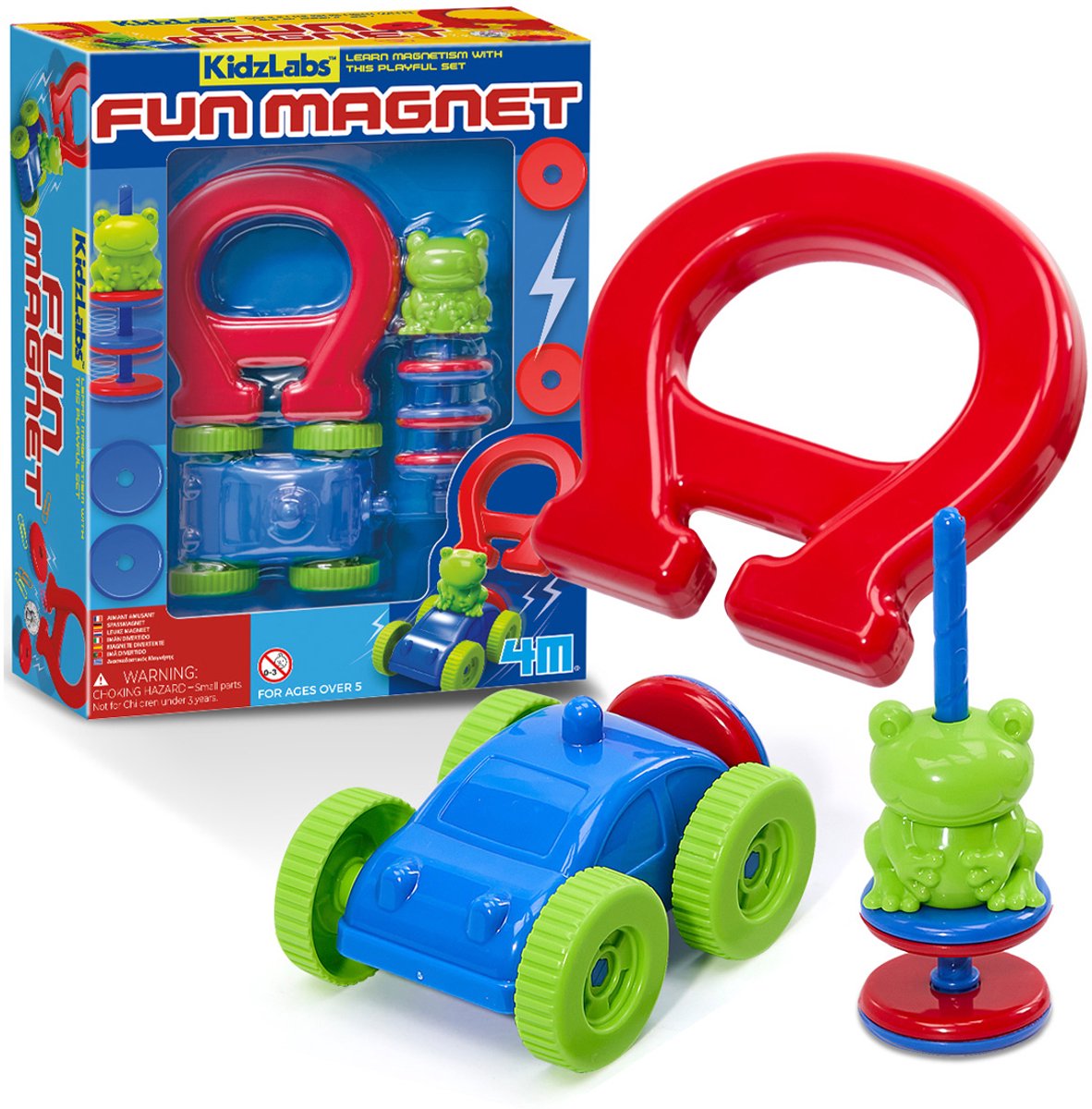 4M wetenschap en spel - spelen met magneten - kidzlabs - 5+