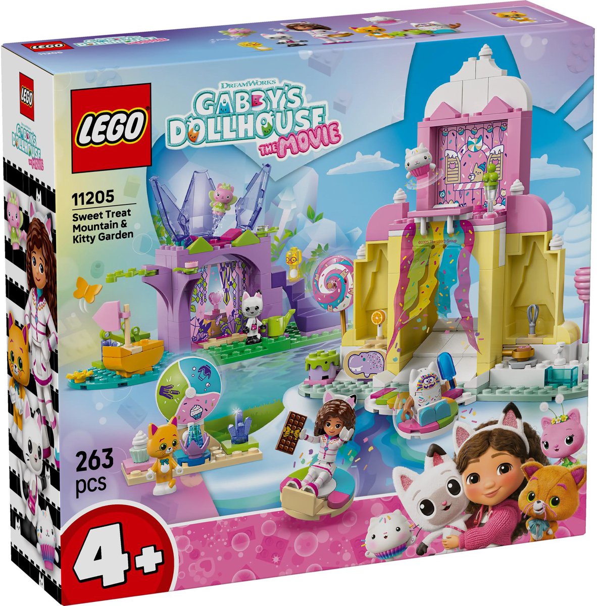 LEGO ® gabby's poppenhuis snoepjesberg en kittentuin - 11205
