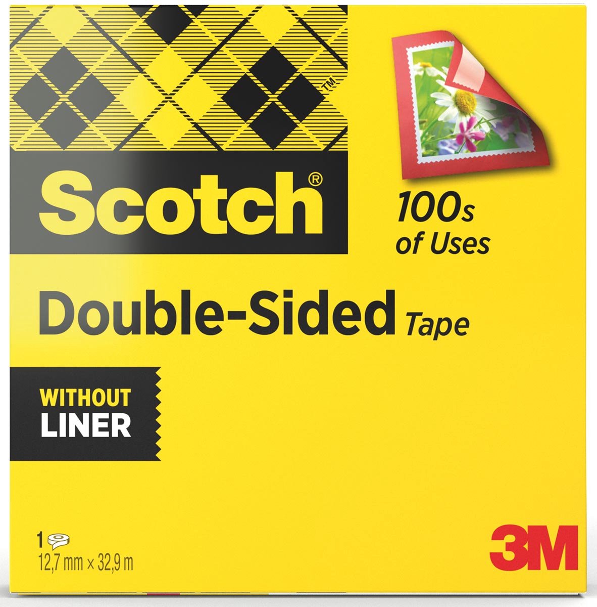 Scotch Plakband dubbelzijdig 12mmx33m