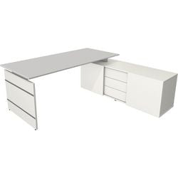 Bureau Kerkmann 11447311 Hoekbureau Lichtgrijs
