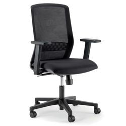 Bureaustoel Tekna 1TEKAMGTYC Hout, kunststof, metaal, stof Zwart