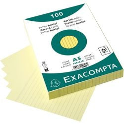 Indexkaarten Exacompta 10828SE Geel Papier