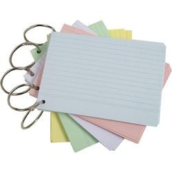 Indexkaarten Exacompta 10330E Kleurenassortiment Papier