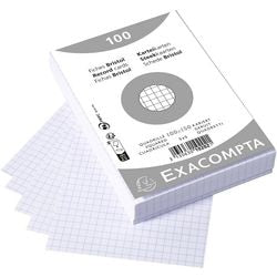 Indexkaarten Exacompta 10202E Wit Papier