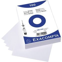 Indexkaarten Exacompta 10502E Wit Papier