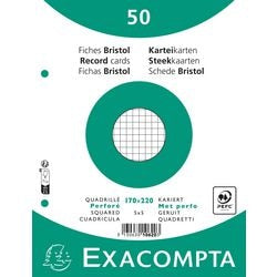 Indexkaarten Exacompta 10620E Wit Papier