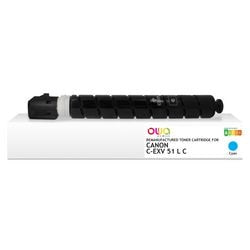 Inktcartridge OWA C-EXV 51 L C Blauw 26000p