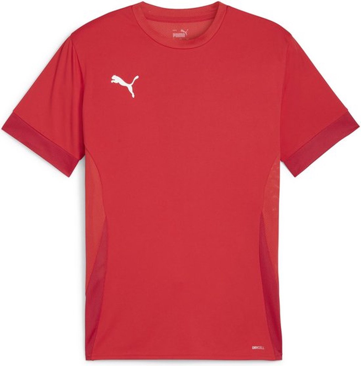 PUMA teamgoal matchday jersey jr unisex sportshirt - red- white-fast red