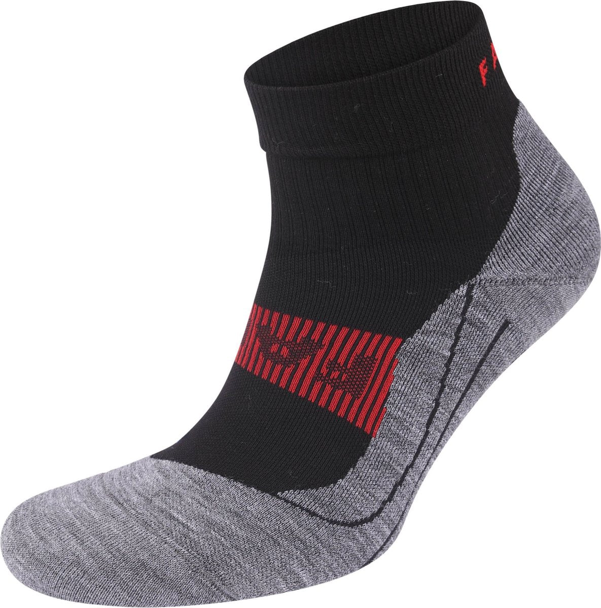 FALKE ru4 cool short anti-blaar functioneel materiaal hardloopsokken heren zwart - maat 46-48