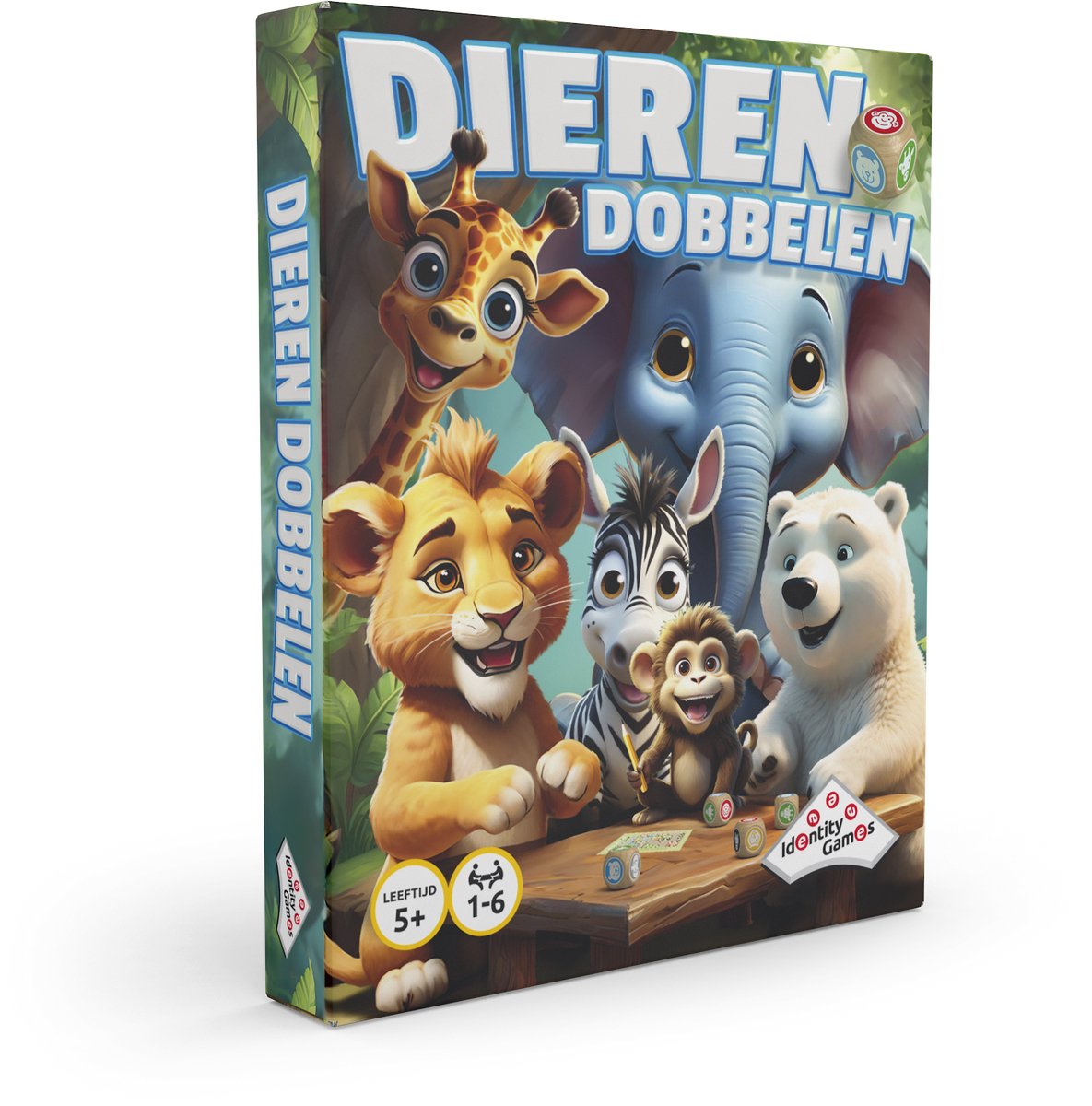 Identity Games Dieren dobbelen - dobbelspel - voor de hele familie