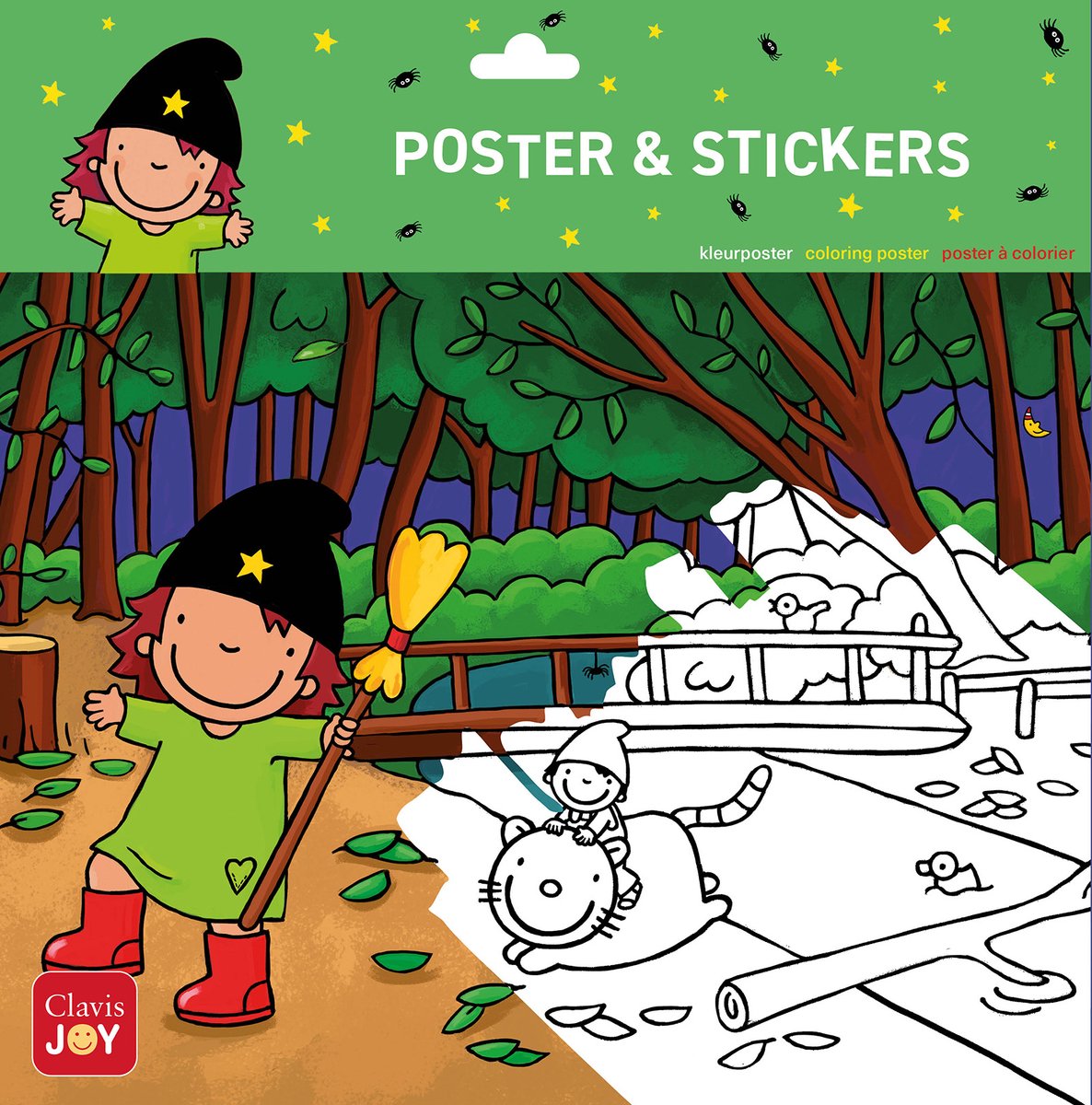 Clavis Joy Kleurposter heksje mimi in het bos
