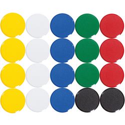 Whiteboard-magneten MAUL 6176199 Multikleur Pak van 20