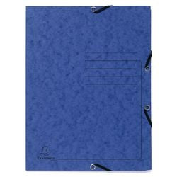 3-klepsmap Exacompta 55402E A4 Blauw