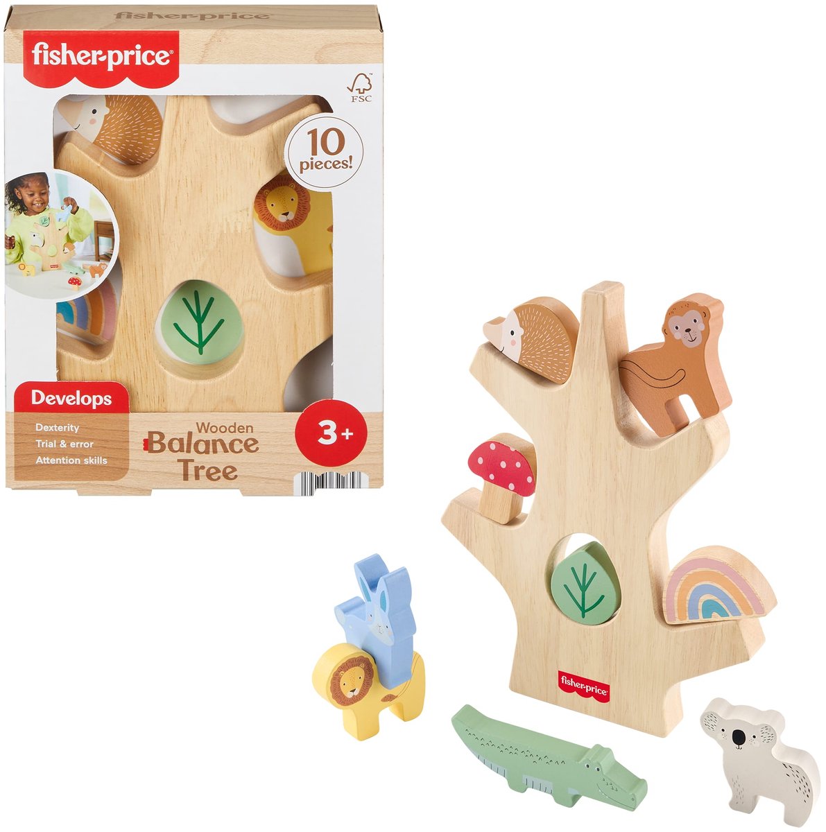 Fisher-Price Fisher price houten balanceer boom