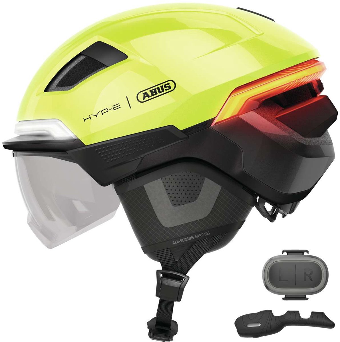ABUS smart helm hyp-e bl.ace signal yellow s 51-55cm